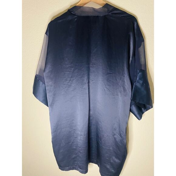 Vintage 90s Y2K Victoria's Secret Gold Label Robe Kimono Sheer Sleeve One Size - Picture 5 of 5